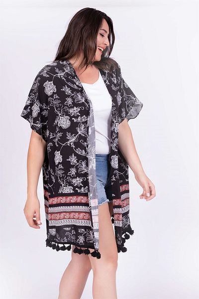 MYLİNE Tassel Detailed Kimono