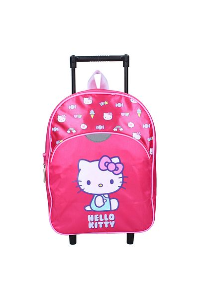 Hello Kitty Multicolored trolley, one compartment, 33x25x12 cm, adjustable straps, Follow The Rainbow Hello Kitty