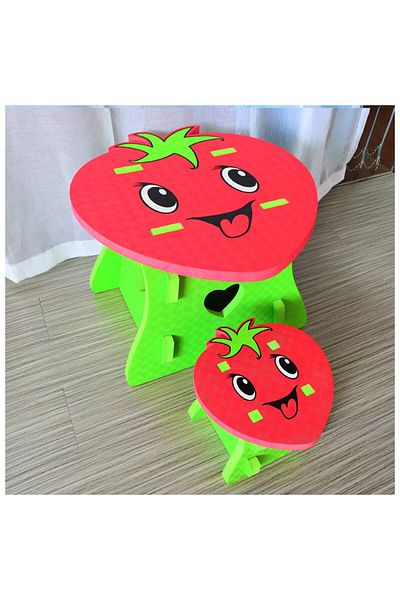 STEM EVA Strawberry Children's Table and Chair Set