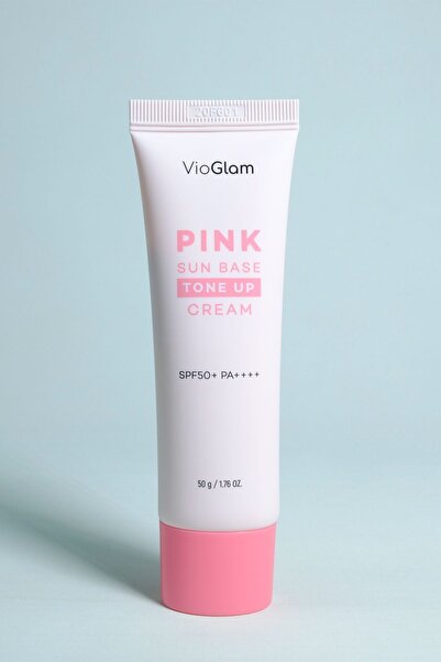 VioGlam Vio Pink Sun Base Tone Up Cream Spf50 Pa / Ton Eşitleyici Güneş Koruyucu Krem