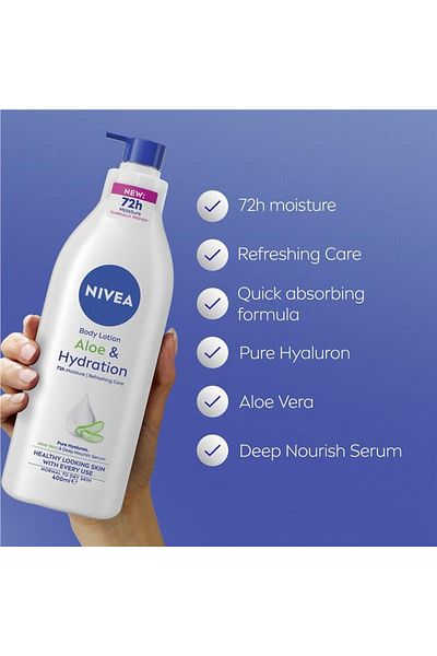 NIVEA Aloe & Hydration Body Lotion Aloe Vera Normal to Dry Skin 400 ml