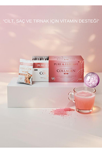 Wellvalens Pure & Elegant Nar Aromalı Kolajen Saşe – Hyaluronik Asit Ve Vitam...