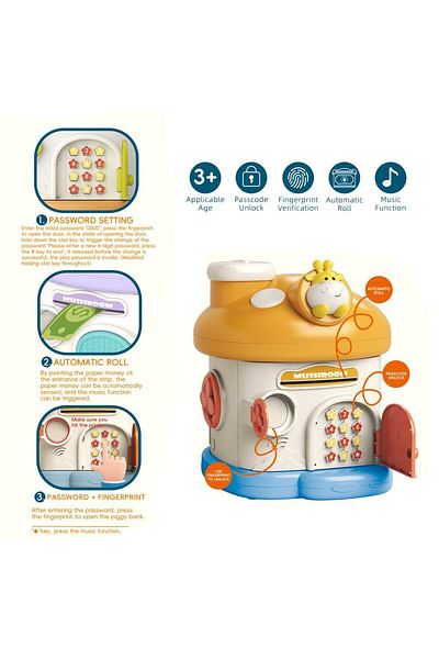 STEM Mushroom House Piggy Bank