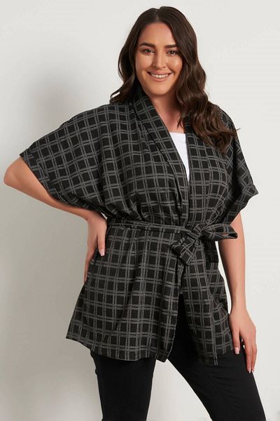 MYLİNE Knitted Vest with Belt Detail