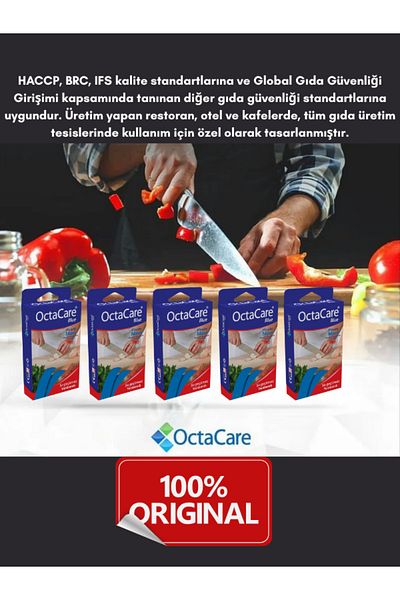 Octacare Blue Band-Aid with Metal Detector 500 Pieces (Package) (Isg and Ministry Required)