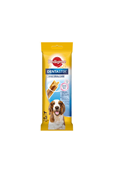 Pedigree Denta Stix Dog Treats Medium - 77g Pack Of 6