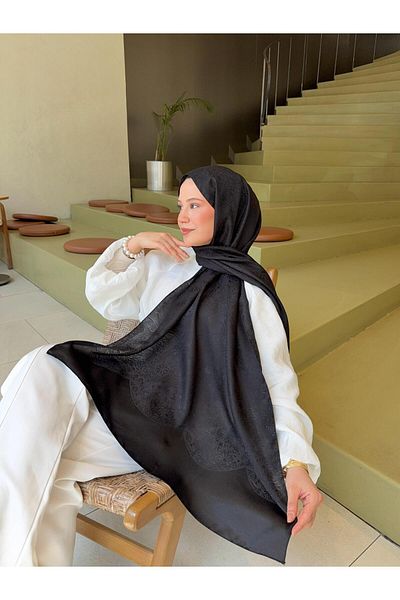 Mira İpek Shine Pattern Jacquard Shawl