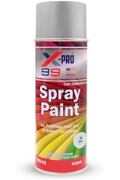XPRO All Purpose Spray Paint 450ml Fast Drying Multi-Surface Gloss Finish for Interior and Exterior U