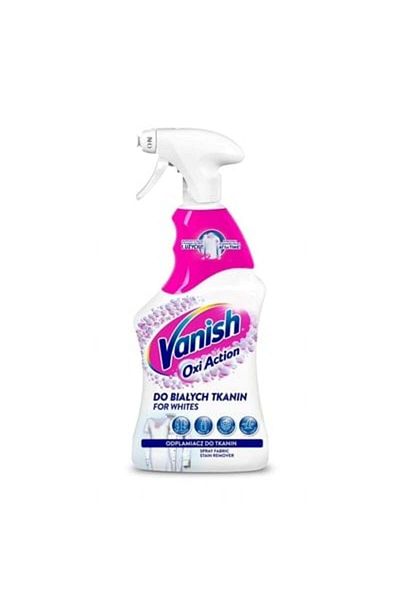 Vanish Spray îndepărtator de pete, fără clor, Oxi Action White pentru haine albe, 500 ml