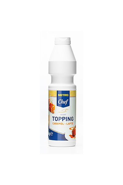 Metro Chef Caramel Topping With Milk Flavor, 1 Kg,