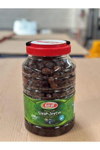 Giral Siyah Doğal Yağlı Zeytin 2kg Xs (350-380)klb