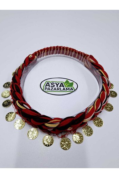 ASYA PAZARLAMA 5 Pieces of Black Sea Braided Keşan, Elastic Bandana, Lira Keşan, Scarf, Shawl, Scarf, Hair Band, Puşi