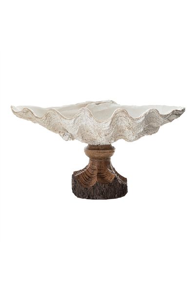Mudo Concept Shell Decorative Bowl White 52X33X31Cm