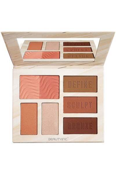 Sunkissed Contour palette with bronzing powders, Contour Pro Bronzing, 7 colors