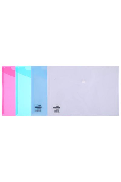 Deli File Bag TRANSPARENTRED E5505