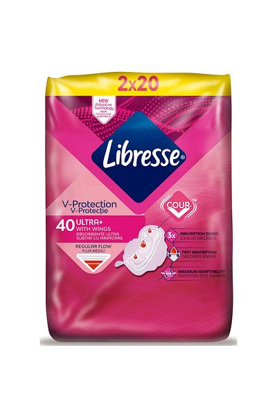 Libresse Absorbent Ultra Normal Quattro, 40 Pieces