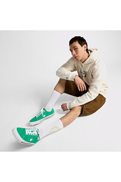 Converse One Star Pro Unisex Yeşil Süet Sneaker