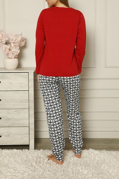 Nicoletta Set pijama damă bumbac rosu