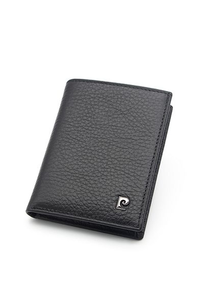 Pierre Cardin Black Floater Leather Credit Card Holder 032A41