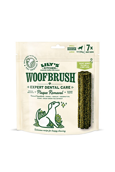 Lily's Kitchen فرشاة أسنان ووف براش - متوسطة - 7 قطع
