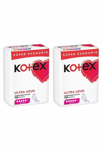 Kotex Ultra Quadro Long Pad 18 Li 2 Pack