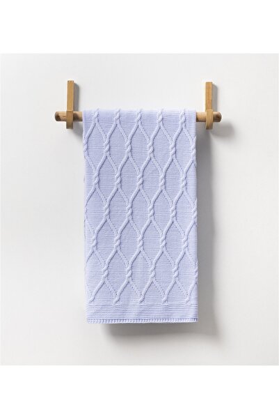 mb kids Blue Acrylic Knitwear - Baby Blanket