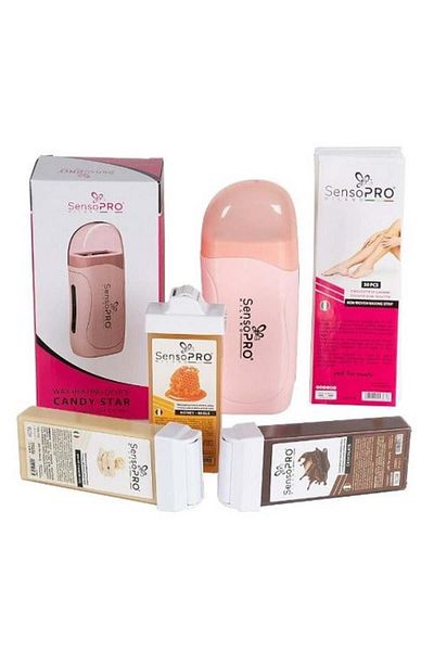 SensoPRO Milano Κιτ Epilare Ceara, SensoPro, Σοκολάτα + CADOU Rezerva Ceara Aplicator Ingust