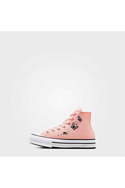 Converse Chuck Taylor All Star EVA Lift Butterflies Çocuk Pembe Platform Sneaker
