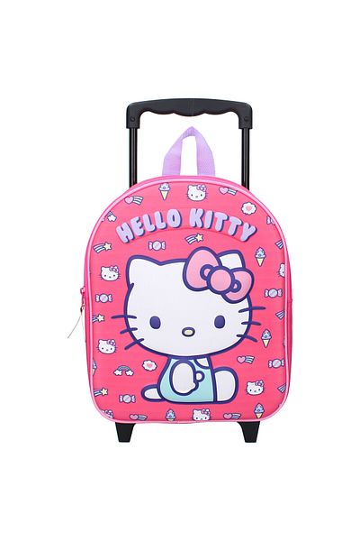 Hello Kitty Multicolored 3D trolley, with one compartment, 32x26x11 cm, Another Dimension, Hello Kitty