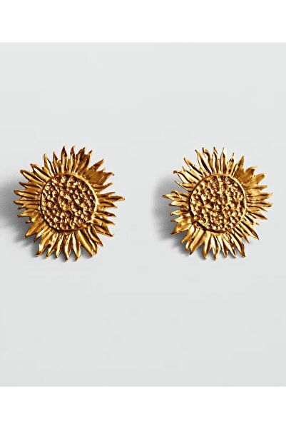 Alice İsstanbul Brand Gold Sunflower Earrings