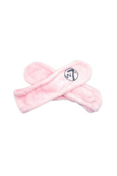 w7 Bentita cosmetica pentru machiaj a demachiere, W7, Twisted Bunny Headband, Roz
