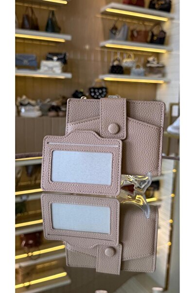 KRISTE BELL محفظة حامل بطاقات الهوية الخاصة المستوردة من فرو المنك