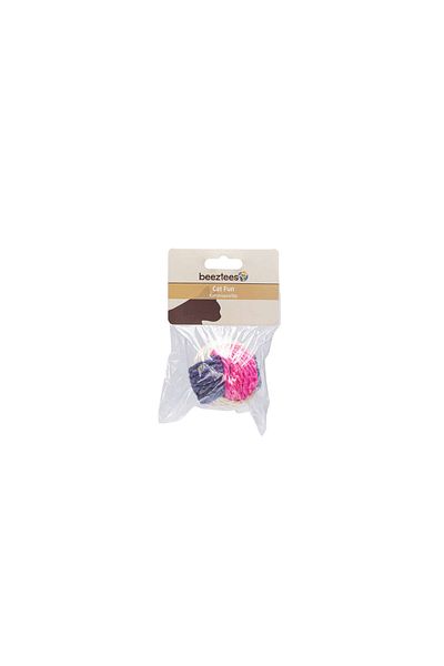 Beeztees Cat Toy, Sisal Knitted Ball, with Catiod, 6cm Hnzrn