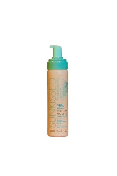 Sunkissed Spuma Autobronzanta Profesionala, Sunkissed, Self Tan, Ultra Dark, 95 % Ingrediente Naturale, Vegan