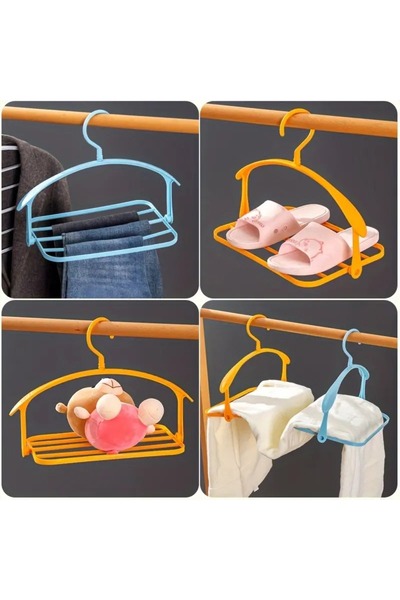 Melody Houseware السراويل الطبقات وشماعات الملابس