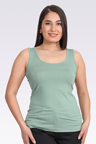 TOLGA SARAÇOĞLU 10977 Water Green Thick Strap Knitted Athlete