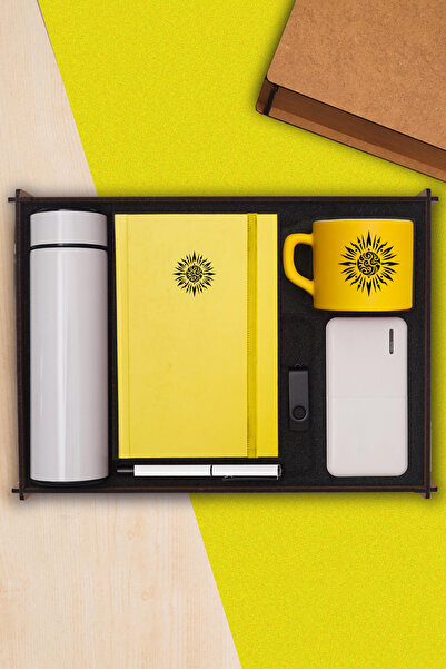 TrendHediye Premium Hediye Seti & Termos, Powerbank, USB Bellek, Defter, Kale...
