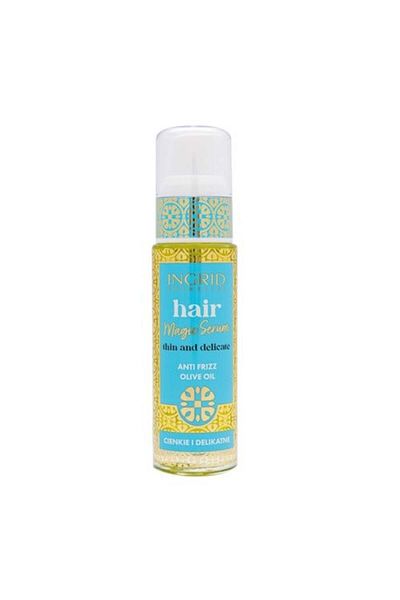 INGRID Ser pentru par uscat, delicat si dificil de coafat, Ingrid, Magic Serum, cu ulei de masline, 30 ml