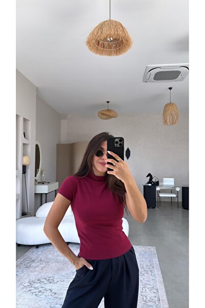 Buket Teke Claret Red Oys Modal állógallér Basic