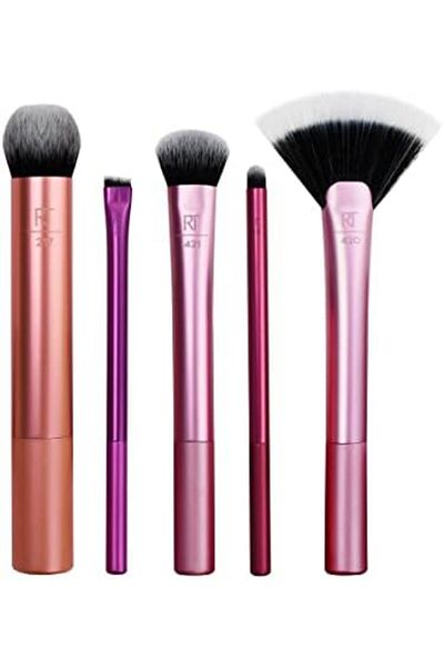 Real Techniques Real Techniques Artist Essentials Complete Face Makeup Brush Set For Makeup Artist Inspired Looks