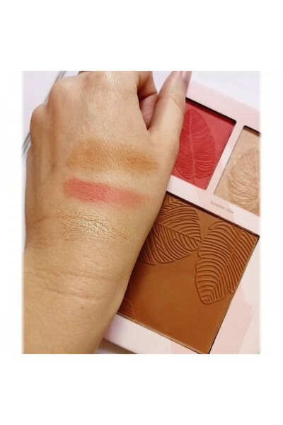 Sunkissed Highlighter, blush and bronzer palette, Sunkissed, The Future Is