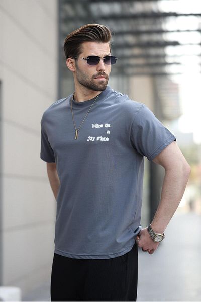 Madmext Ανδρικό T-Shirt Smoked Printed Basic E7150
