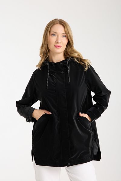 Wise Women's Relaxed Fit Hooded Trench Coat
