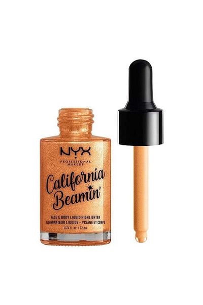 NYX Iluminátor lichid, NYX, California Beamin, 04 Golden Glow, 22 ml