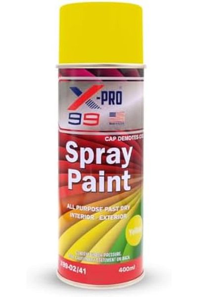 XPRO All Purpose Spray Paint 450ml Fast Drying Multi-Surface Gloss Finish for Interior and Exterior U