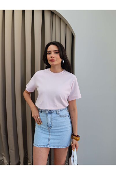 ESRAHELVACI Lycra Crew Neck T-Shirt