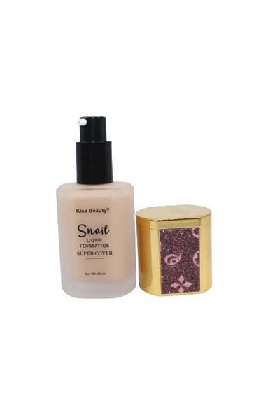 Kiss Beauty Make-up s extraktem ze šneků a krytím, Kiss Beauty, Snail, Super Cover, 220, 45 ml
