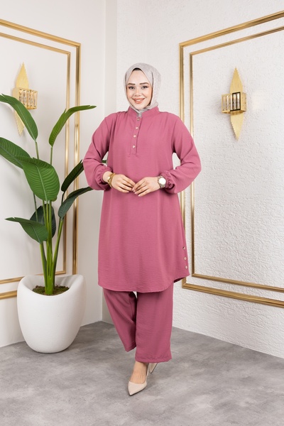 Nevayla Moda Aerobin Υφασμάτινο Σετ Διπλό - Dusty Rose / T0109