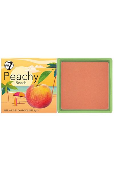 w7 Obrazová barva, W7, Peachy Beach Blush, 6 g