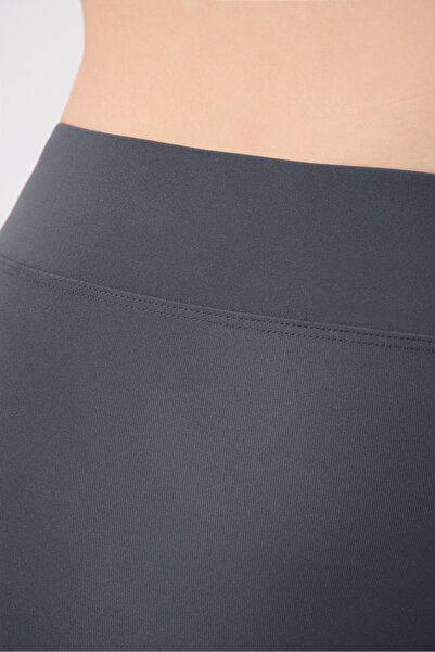 BANEGA Large Size Sports' Bottom, Gathering Diving Fabric Below Knee and Anthracite Leggings